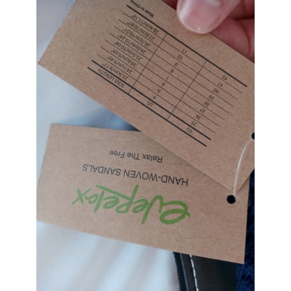 NWT EveRelax Blue Braided Rope Sandals HandWoven - Picture 4 of 10